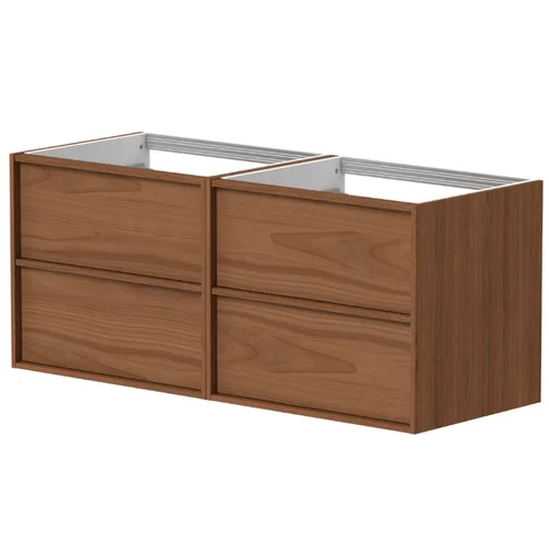 Kame HOME Vonios spintelė BUDC/12-3DR-DB/N11-HM, 120 cm, Varinio ąžuolo faneruotė image 1