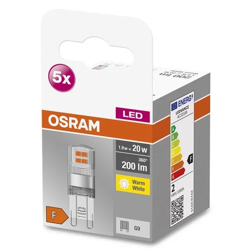 Osram Lemputė LED G9 1.9W 870 200LM 5VNT image 2