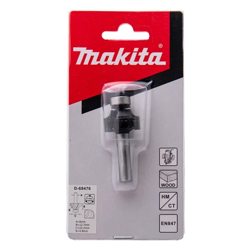 Apvalinimo freza Makita D-68476, 22,2x12,7 mm, 55,0 mm, 8 mm image 2