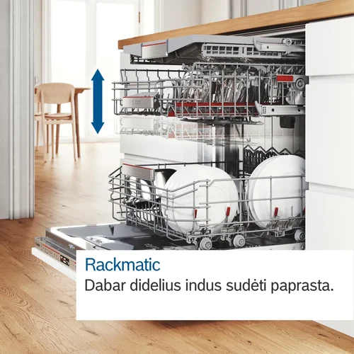 Bosch SMU4HMS02S įmontuojama indaplovė, 60 cm, 14 indų image 3