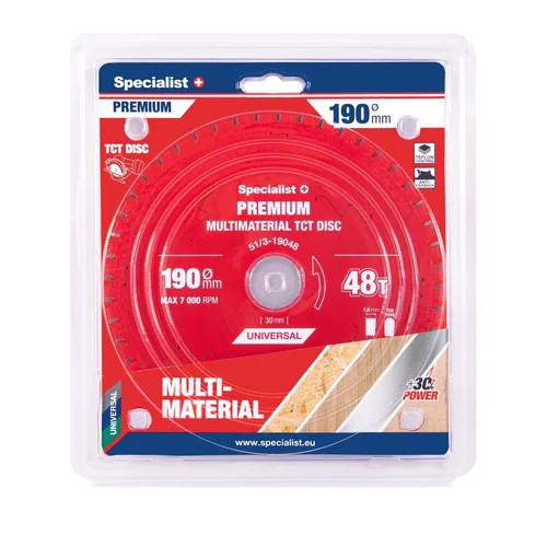 Specialist+ Pjovimo diskas 190x48Tx30mm Multimaterial PREMIUM image 1