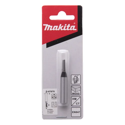 Makita D-67670 kotinė freza flute, Ø13 mm, 8 mm kotas image 3