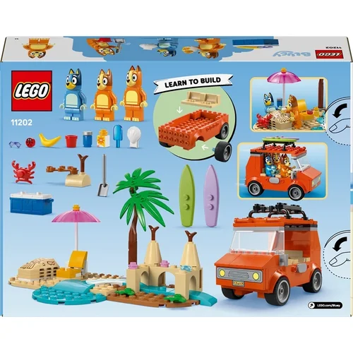 LEGO Bluey Bluey's Beach & Family Car Trip 11202, 133 vnt. image 2
