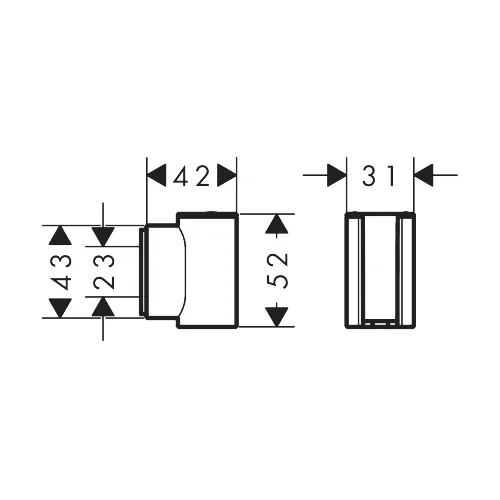Hansgrohe Porter Fine 28885670 dušo galvos laikiklis image 2