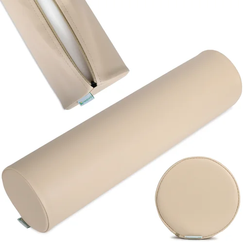 Habys K033 apvali atraminė pagalvė 15 × 60 cm, smėlio spalvos image 1