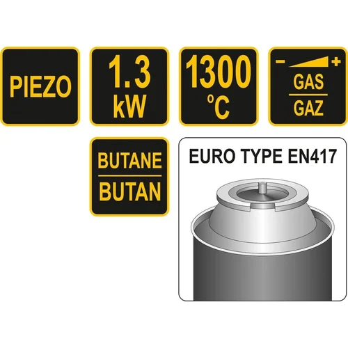 Vorel Degiklis dujinis Piezo 1300°C 1.3 kW image 3