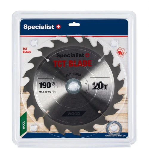Specialist+ Medienos pjovimo diskas 190 mm 20T 30/20/16 mm image 1