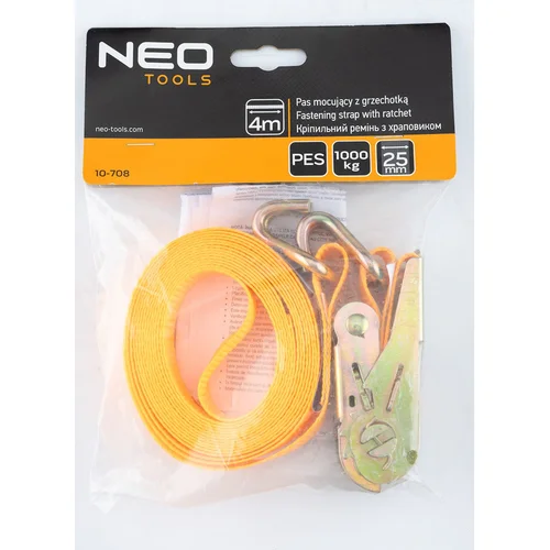 Neo Tools 10-708 bagažo diržas 25 mm x 4 m image 2