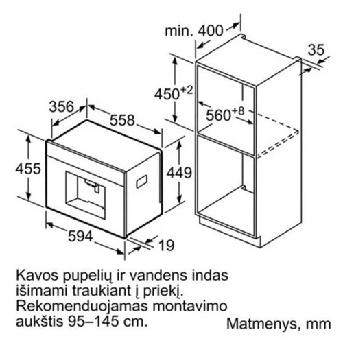Bosch CTL9181D0 Įmontuojamas kavos aparatas Juoda image 2