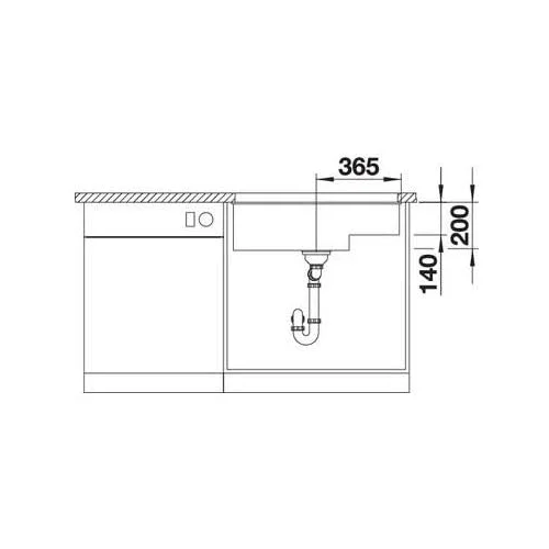 Blanco SUBLINE 700-U Level 523452 antracito image 3