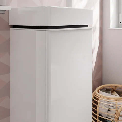 Hansgrohe Xelu Q 54011700 praustuvo spintelė, balta matinė, kairiųjų vyrių image 2