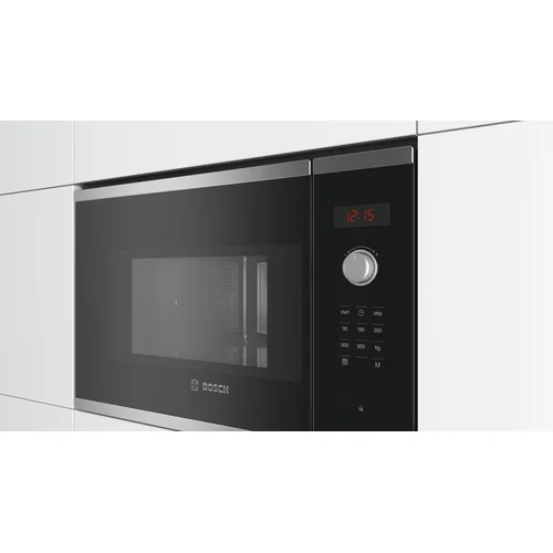 Bosch BFL553MS0 Įmontuojamoji mikrobangų krosnelė 25 L Juoda image 2