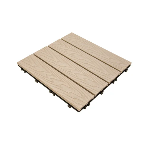 Lauko grindų danga WPC smėlinė 30x30x2 cm image 1