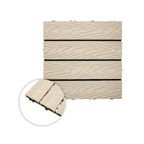 Lauko grindų danga WPC smėlinė 30x30x2 cm image 3