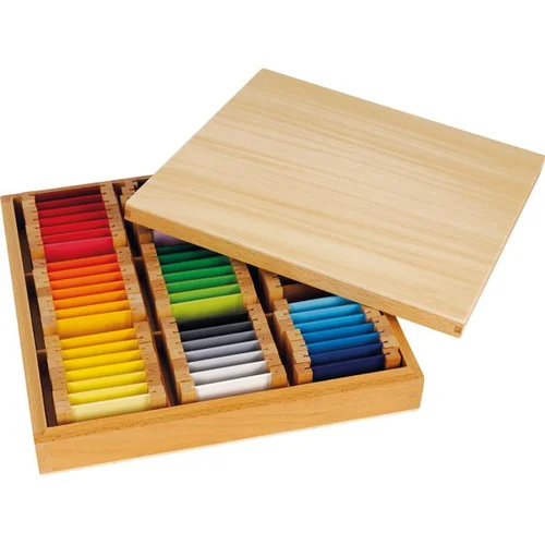 Edukacinis žaidimas Spalvotos Montessori kaladėlės, 63 vnt image 1