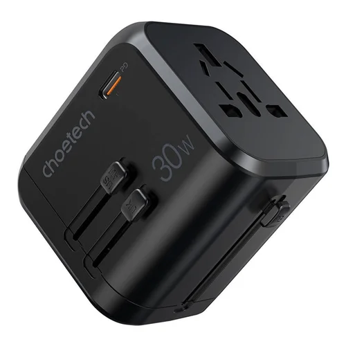 Choetech PD5008 30W USB-C/3xUSB-A Juodas image 1