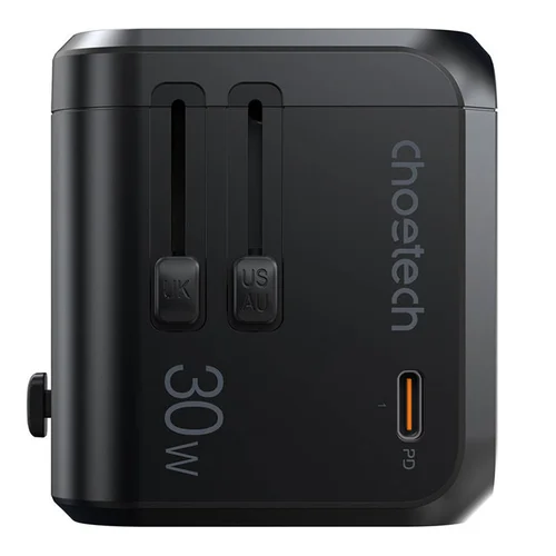 Choetech PD5008 30W USB-C/3xUSB-A Juodas image 2