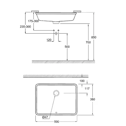 Grohe Cube Ceramic 3948000H Praustuvas image 2
