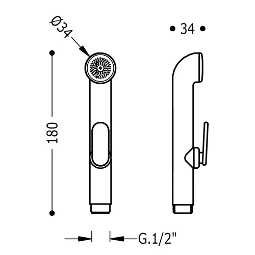 Tres Bide dušelis Chromo spalvos image 2