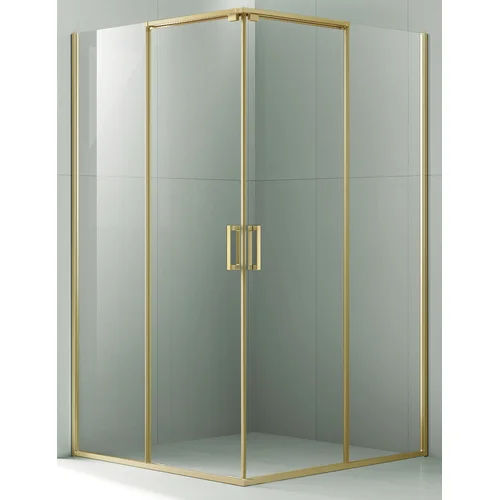 Dušo kabina AW1142 1000x1000 GOLD skaidri be pado image 1