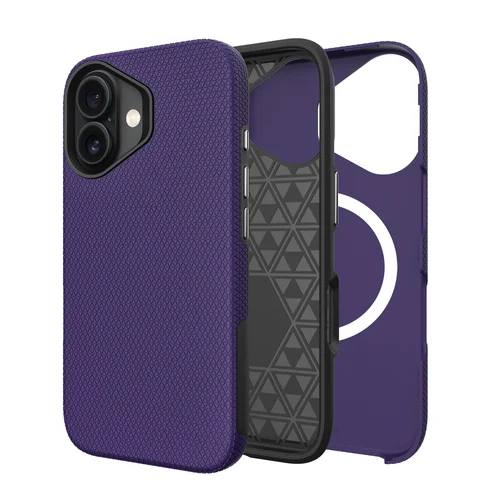 Dėklas Perfectionists Triangle Mag Case Apple iPhone 15 violetinis image 1