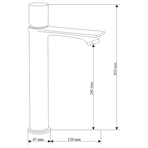 MEXEN Royo One 72211-20 303 mm aukštas praustuvo maišytuvas image 2