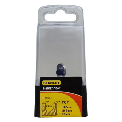 Stanley Freza TCT, apvalus griovelis R6 x 12 mm image 2