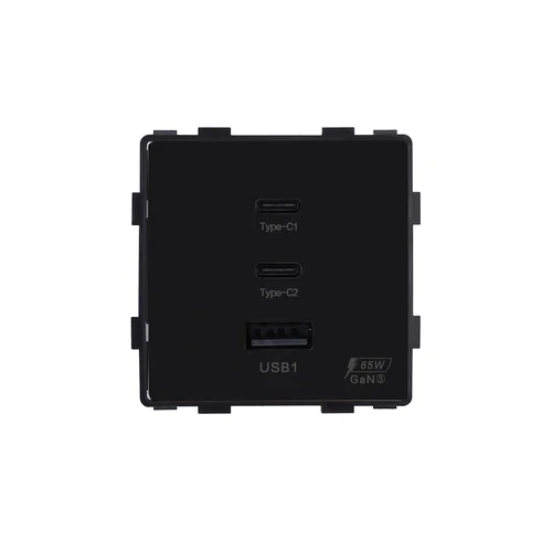 Feelspot FSMP65B greito krovimo rozetė, 65 W, Juoda image 1
