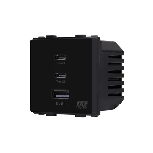 Feelspot FSMP65B greito krovimo rozetė, 65 W, Juoda image 2
