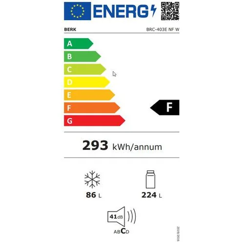 Šaldytuvas Berk BRC-403E NF W image 3