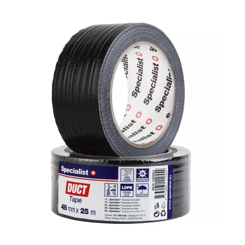 Specialist+ SPECIALIST+ universali lipni juosta 48 mm x 25 m Juoda image 1