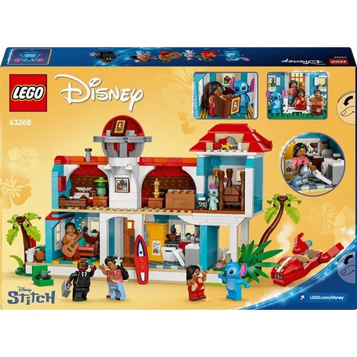 LEGO Disney Lilo and Stitch Paplūdimio namas 43268, 834 VNT. image 2