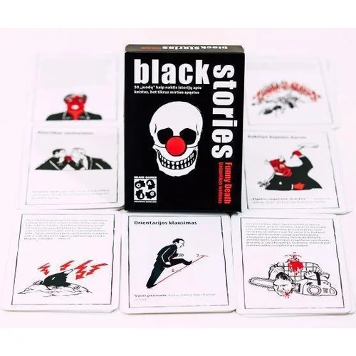 Brain Games Black Stories Funny Death LT kortos image 3