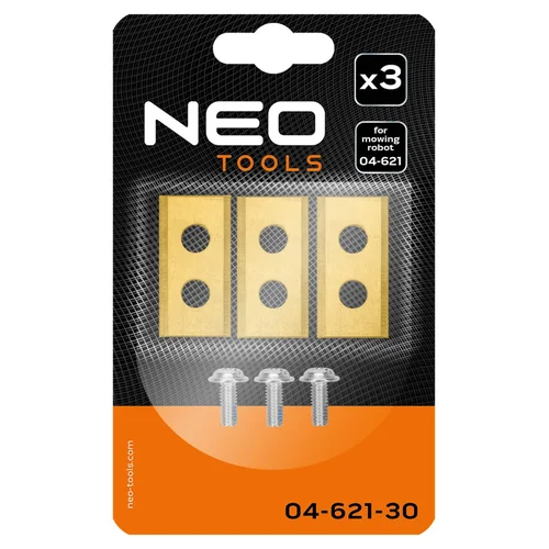 NEO TOOLS Titanu dengtų peilių rinkinys 04-621 3 vnt. image 2