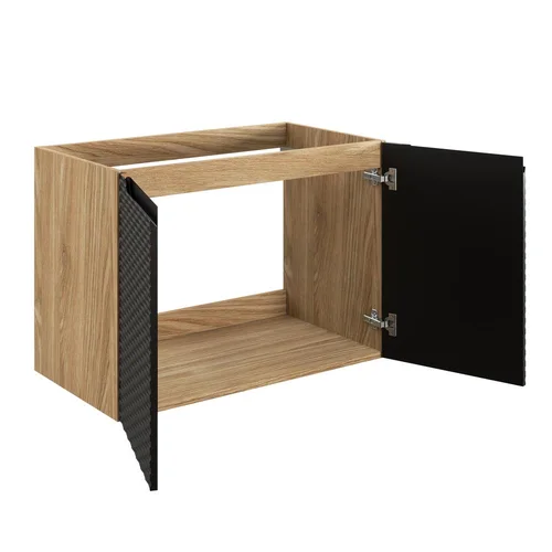 COMAD Ocean Black 82-80-2D Apatinė spintelė, 80 cm, Juoda image 3