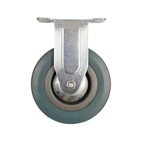 Vorel ratukas vežimėliui guminis, pilkas d-125mm, 100kg image 1