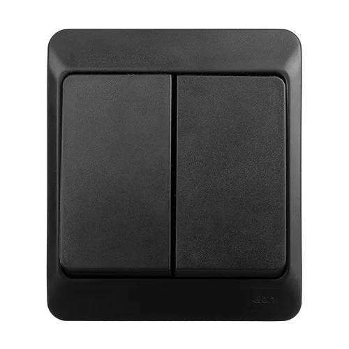 ELEKTRO-PLAST Hermes 0332-09 dvigubas jungiklis, IP44, 2 klavišai image 1