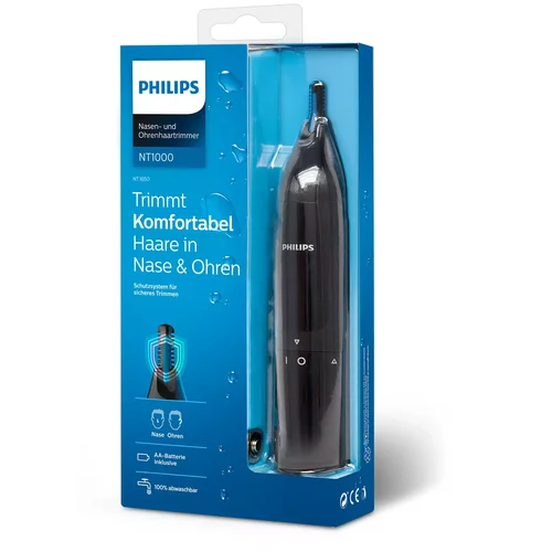 PHILIPS NT1650/16 juoda nosies ir ausų plaukų kirptuvas image 2