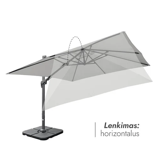 Maestro Light Grey Lauko skėtis su Solid padu (3x3) image 2