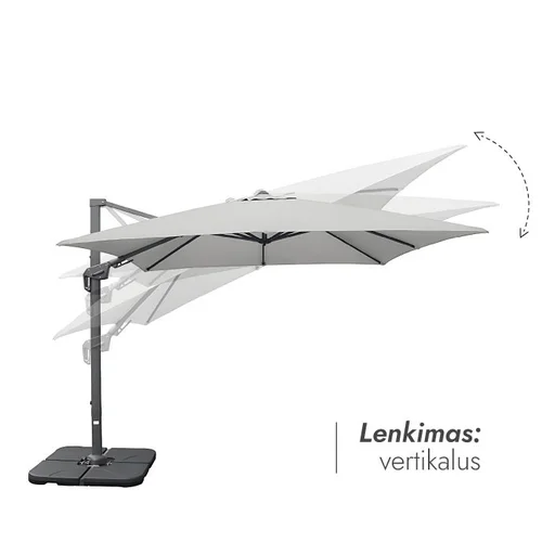 Maestro Light Grey Lauko skėtis su Solid padu (3x3) image 3