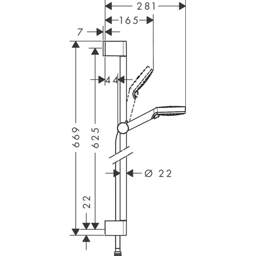 Hansgrohe Crometta 26555400 dušo komplektas image 2