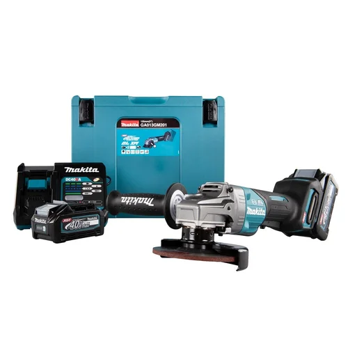 Makita GA013GM201 40V XGT 125 mm kampinis šlifuoklis image 1