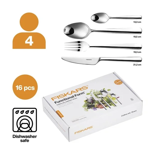 Fiskars FF stalo įrankių komplektas, Sidabro image 2