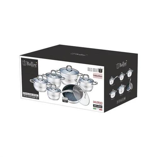 Bollire Salerno BR-4004 Puodų rinkinys 12 vnt. image 2