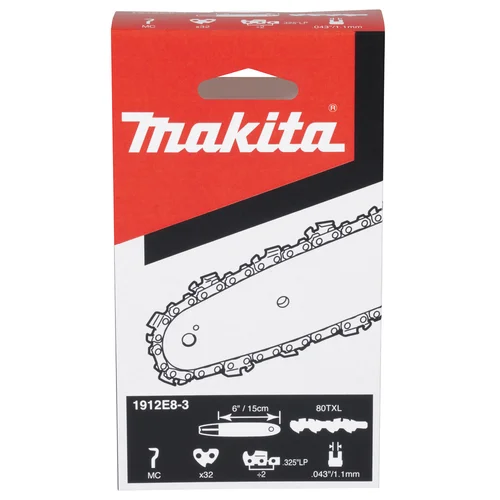 Makita 1912E8-3 Grandinė 6\" / 15 cm 0,325\" 1,1 mm 80TXL image 2