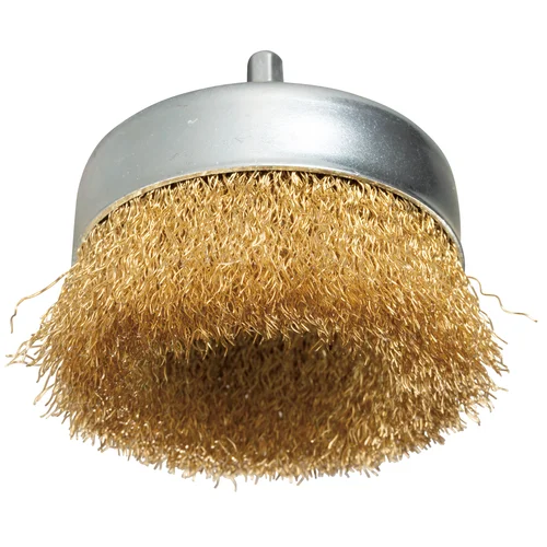 Makita D-73645 taurių formos šveitimo šepetys, 80 mm, 1/4" image 1