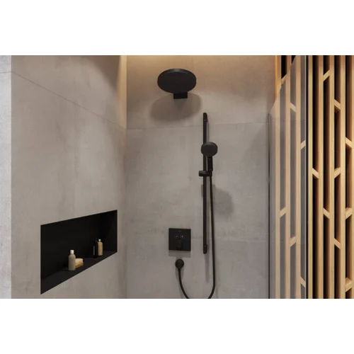 Hansgrohe Pulsify Select S 105 3jet Relaxation EcoSmart, 24171670, Juodas matinis image 3