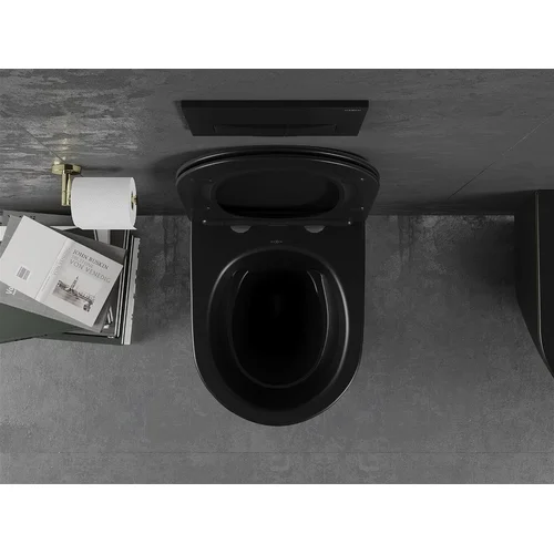 MEXEN Lena Rimless Slim Duroplast su lėtai nusileidžiančiu dangčiu image 3