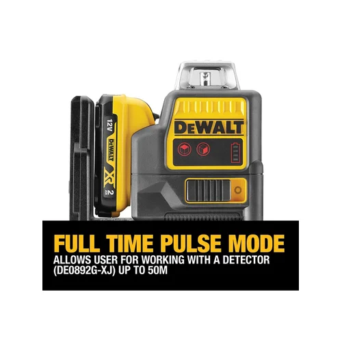 DeWALT DCE0811D1R-QW lazerinis niveliatorius raudonas 12V 2x360 spinduliai image 2