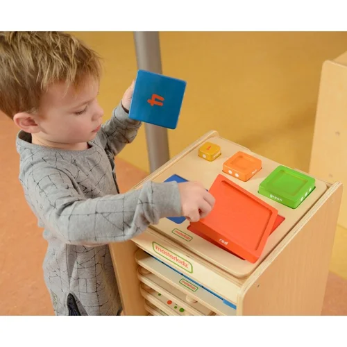 Masterkidz MK09388 Medinė edukacinė piramidė 28x28x2.9 cm image 2